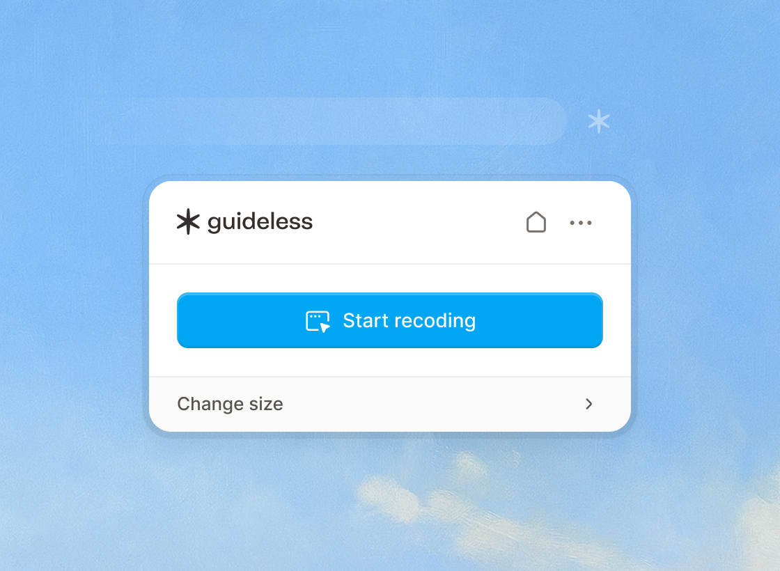 guideless.ai start recording.webp